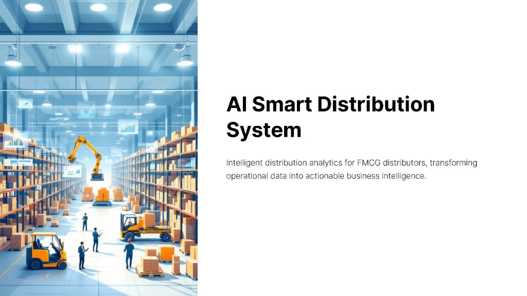 AI smart distribution warehouse analytics dashboard for Malaysian FMCG distributors